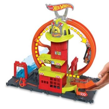 Mattel Hot Wheels City szuper tűzoltóállomás hurokkal kép