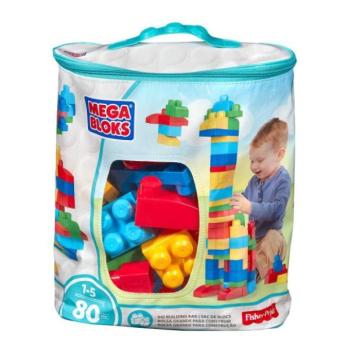 Mattel Mega blokk nagy zacskó kocka - kék (80) kép
