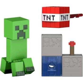 Mattel MINECRAFT® Redstone Charged figura CREEPER 9cm kép