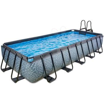 Medence homokszűrős vízforgatóval Stone pool Exit Toys acél medencekeret 540*250*100 cm szürke 6 évtől kép