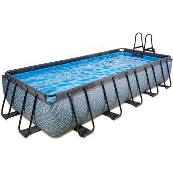 Medence szűrővel Stone pool Exit Toys acél medencekeret 540*250*100 cm szürke 6 évtől kép
