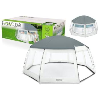 Medencesátor 600 x 600 x 295 cm Bestway 58612 kép