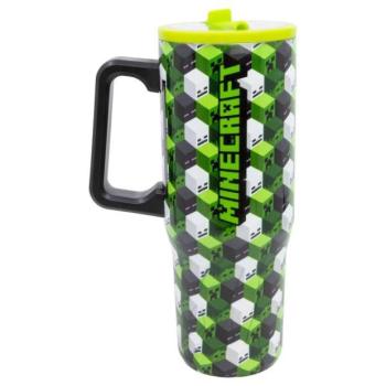 Minecraft Iconicmono Termosz pohár szívószállal és füllel 920 ml kép