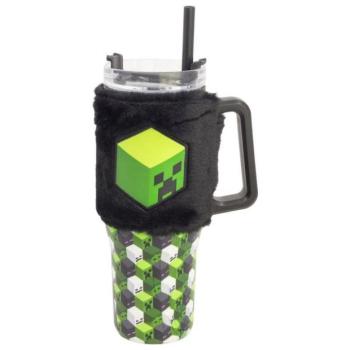 Minecraft termoszbögre plüss huzattal 770 ml kép