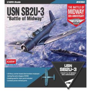 Model Kit repülőgép 12350 - USN SB2U-3 "Battle of Midway" (1:48) kép