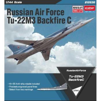 Modellkészlet repülőgép 12636 - Orosz Légierő Tu-22M3 Backfire C (1:144) kép