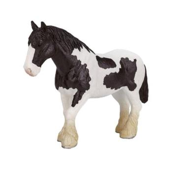 Mojo Clydesdale ló fekete-fehér kép