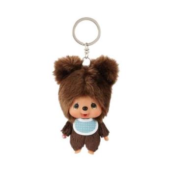 Monchhichi Moncsicsi barátok Kuma Nagy Fej kulcstartó 10cm