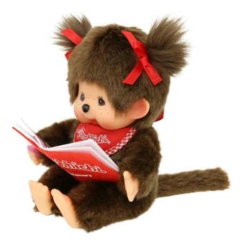 Monchhichi Moncsicsi lány könyvvel 20cm kép