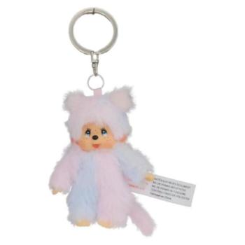 Monchhichi Moncsicsi lány szivárvány kulcstartó 10cm kép