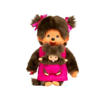 Monchhichi Moncsicsi mama babával rózsaszín 20cm