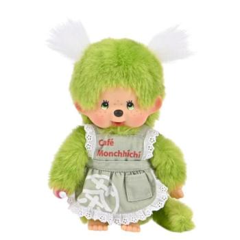 Monchhichi Moncsicsi Matcha barista lány 20cm kép