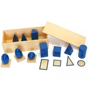Moyo Montessori Geometriai testek állványokkal és dobozzal kép
