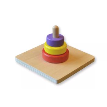 Moyo Montessori Három színes karika a csapon kép
