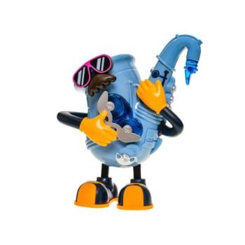 Mr. Rock szaxofon 22 cm-es elemes világító és zenélő táncoló. kép