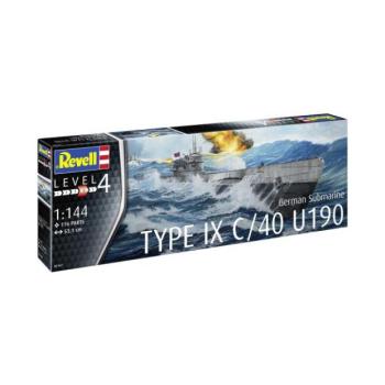 Műanyag ModelKit tengeralattjáró 05167 - Német tengeralattjáró IX C/40 (U190) (1:144) kép