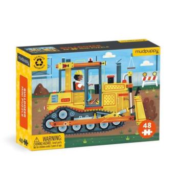 Mudpuppy Puzzle Bulldózer 48 db kép