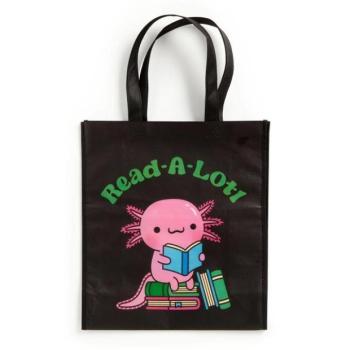 Mudpuppy Újrahasználható bevásárlótáska Axolotl olvas