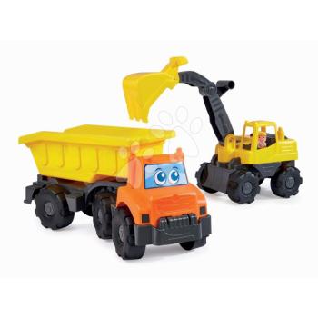 Munkagépek markoló és dömper Dump Truck and Excavator TP Écoiffier munkás figurával 18 hó-tól kép
