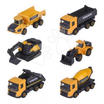 Munkagépek Volvo Construction Edition Majorette mozgatható részekkel 7,5 cm hosszú 3 fajta 2 változat kép