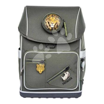 Nagy iskolai hátizsák Ergomaxx Big Five Khaki Jeune Premier ergonomikus luxus kivitel 41*27 cm