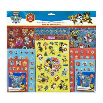 Nagy matricakészlet 500 db Paw Patrol kép