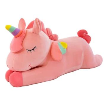 Nagy méretű plüss unikornis - pihe-puha rózsaszín egyszarvú - 60 cm (BBJ) (BBE) kép
