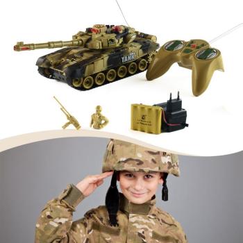 Nagyméretű távirányítós AKKUS tank KING OF TANKS RC (BBJ) kép