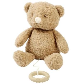 NATTOU Plüss játék zenélő Teddy maci 24 cm kép