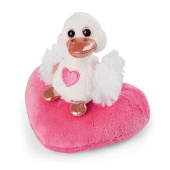 NICI plüss Love White hattyú szívvel 10cm, ZÖLD kép
