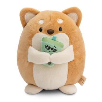 NICI plüss MyMochi Kutyus Hiro 16cm bubble teával ajándékcsomagolásban, 11x12x6,5cm kép