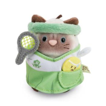 NICI plüss MyMochi Sziámi macska Siamy 8 cm teniszlabdával és jelmezzel, ajándékcsomag kép