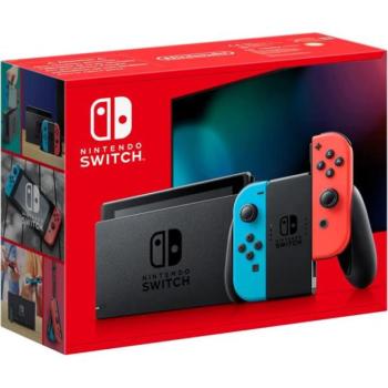Nintendo Switch konzol neon kék és piros Joy-Connal kép