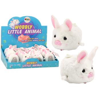 Nyújtható lovagló fehér nyuszi - játék és dekoráció kép
