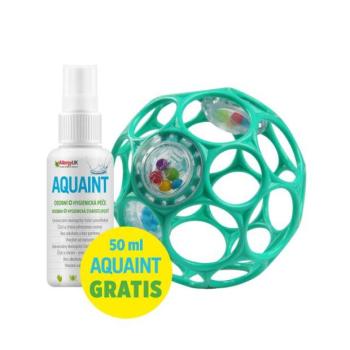 OBALL RATTLE játék 10cm 0m + sötét türkiz + 50ml Aquaint kép