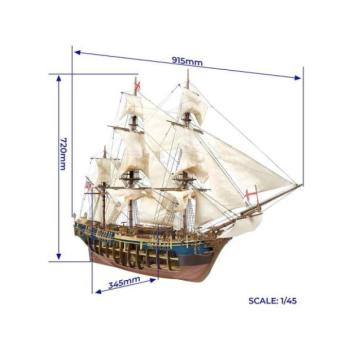 OCCRE HMS Bounty 1:45 készlet kép