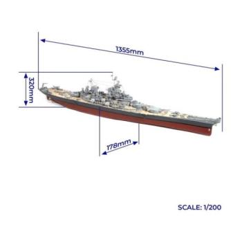 OCCRE USS Missouri 1:200 készlet kép