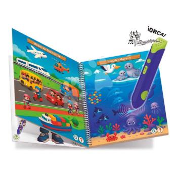 Oktatójáték interaktív tollal Little Things Pen Educa hanggal 8 oldal 16 téma spanyolul 24 hó-tól kép