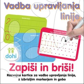 Oktatójáték Írj rá és töröld le Vonalvezetési gyakorlatok Dohány szlovén nyelvű kép