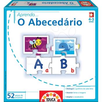 Oktatójáték Ismerkedem az ábécével Educa 52 darabos - Nagy- és kisbetűk 4-5 évtől kép