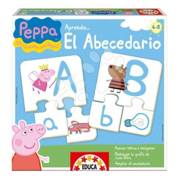 Oktatójáték Ismerkedem az ábécével Peppa Pig Educa 27 ábra 81 darabos spanyolul 4 évtől kép