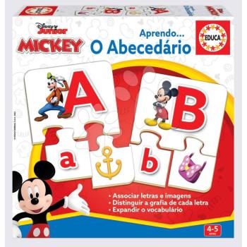 Oktatójáték Ismerkedünk az ábécével Mickey & Friends Educa 27 ábra 78 darabos 4 évtől kép