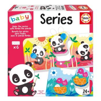 Oktatójáték legkisebbeknek Sort the series with the Bimba Panda Educa Történeteket tanulok alkotni állatokkal angol és francia nyelven 24 hó-tól kép