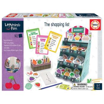Oktatójáték legkisebbeknek The Shopping List Educa Bevásárolni tanulok a boltban képekkel 148 darabos 5 évtől kép