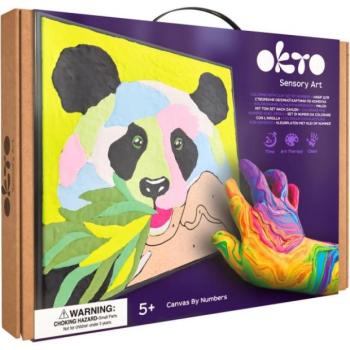 OKTO Panda művészeti készlet vászonfestéshez 30x30 cm méretben kép