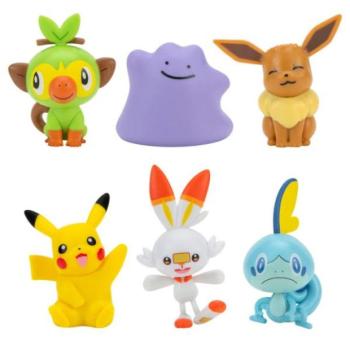 Orbico Pokemon készlet 6 figurával W6 (Sableye, Axew, Snivy, Tepig, Oshawott, Pikachu) kép