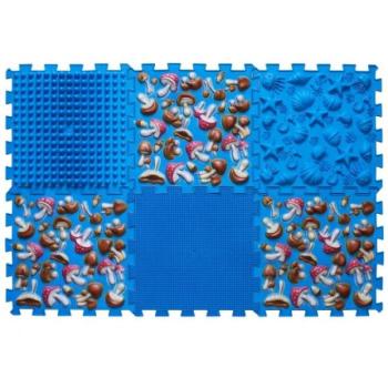 Ortek Masszázs ortopéd párna Puzzle "Mix" 6 elem Kék szivacs kép