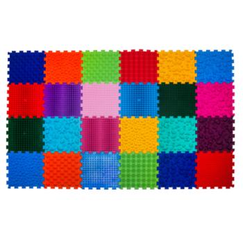 Ortek Masszázs ortopéd szőnyeg Puzzle "Mix" 24 elemből kép