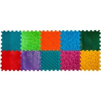 Ortek Ortopéd masszázsszőnyeg Puzzle "Mix" 10 elemből + Játék Erdei kalandok kép