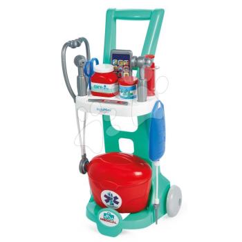 Orvosi kocsi kofferrel Medical Trolley Écoiffier 12 egészségügyi kiegészítővel 18 hó-tól kép